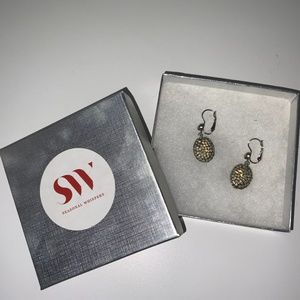 Seasonal Whispers Silver and Crystal Drop Earrings